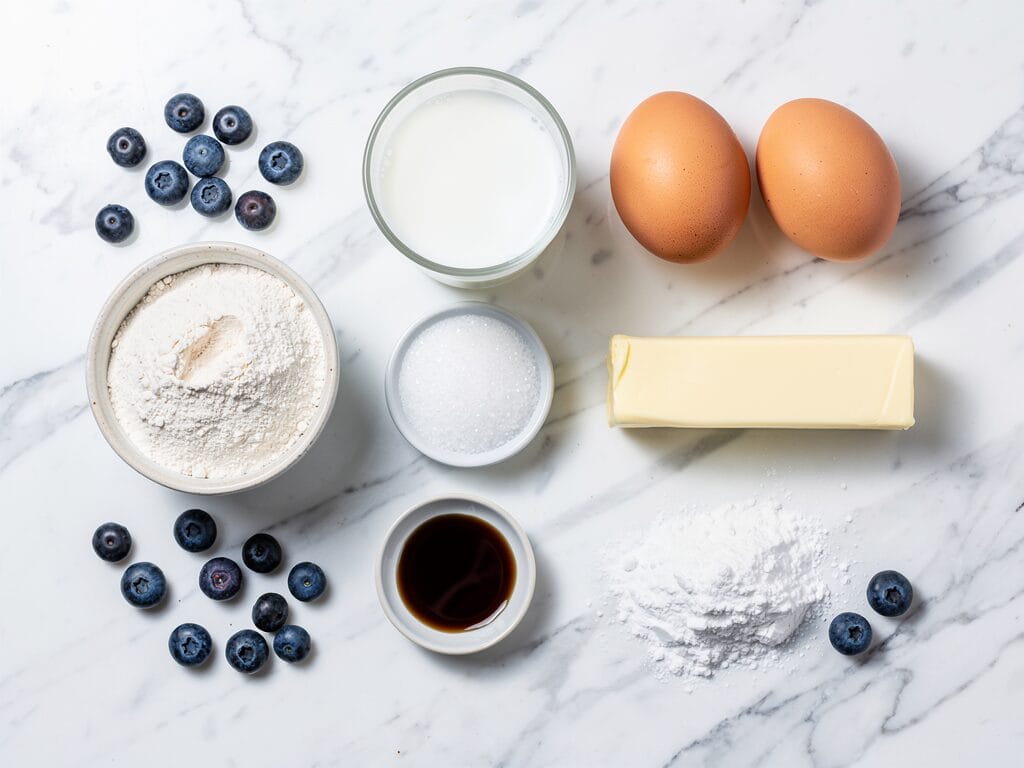 Ingredients flat lay