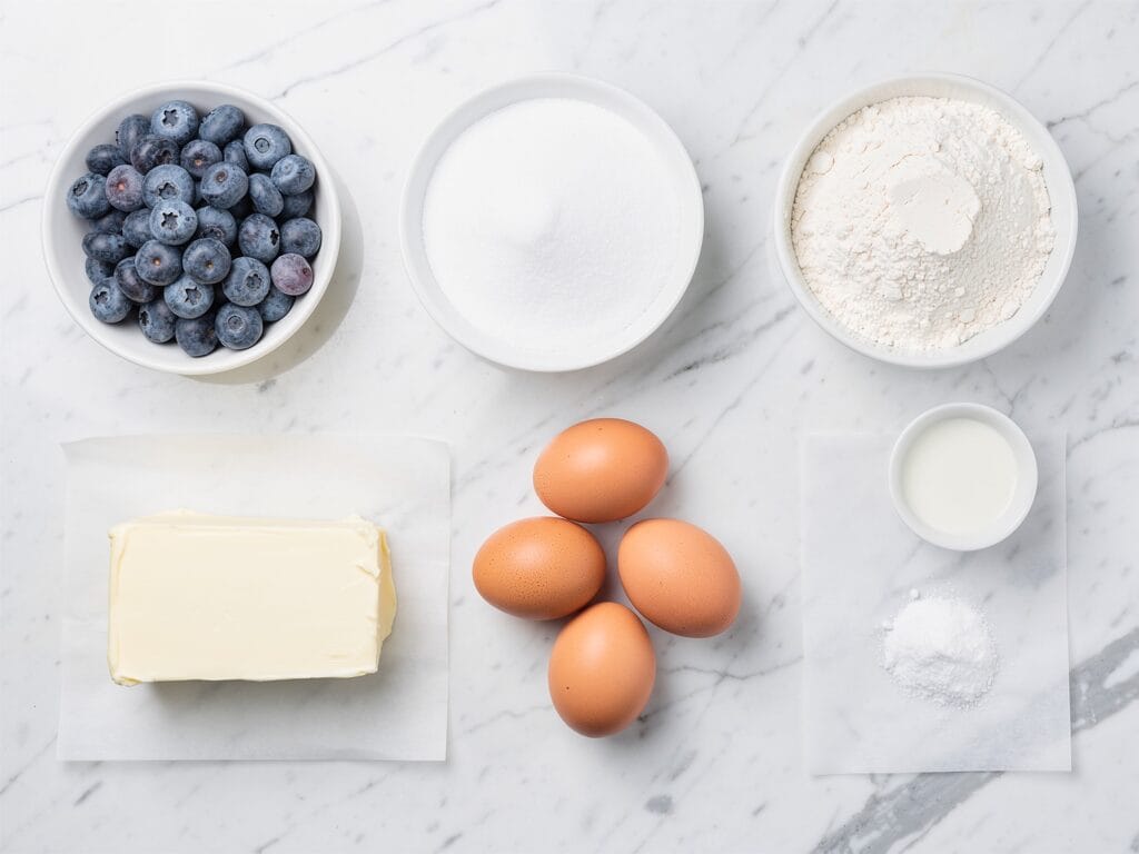 Ingredients flat lay