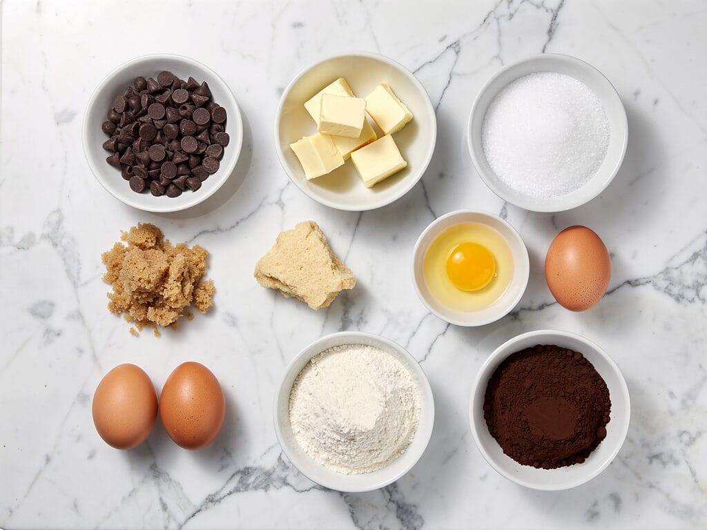 Ingredients flat lay